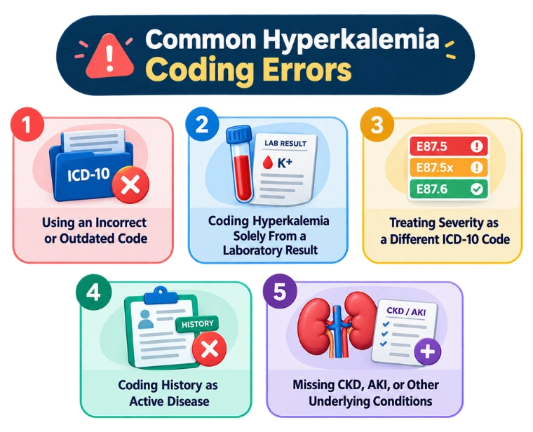 common hyperkalemia coding errors